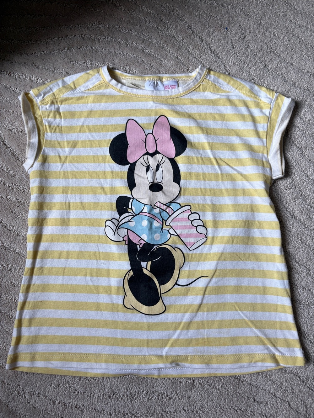 Zara x Disney Minnie Mouse Stripe shirt